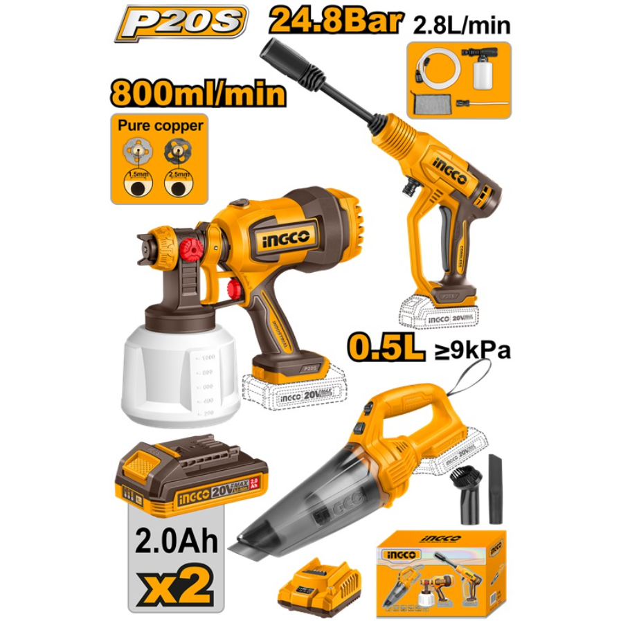 ingco 20v vacuum 6