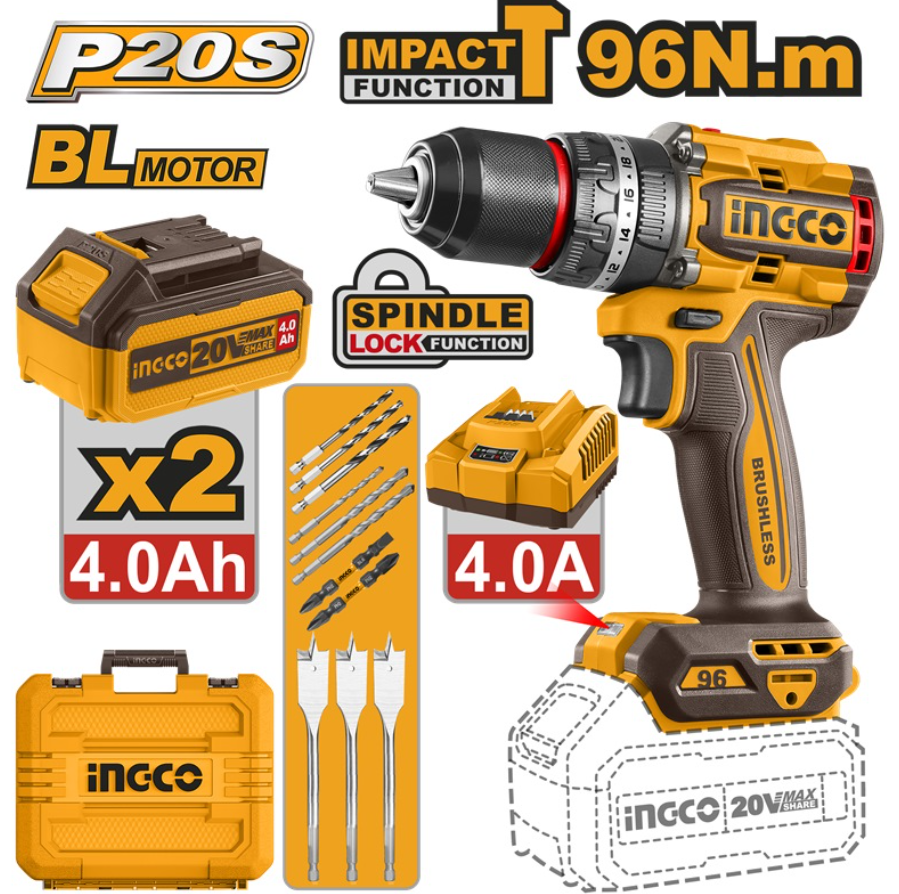Ingco 20v battery 36